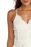 Graced Lace Skater Dress