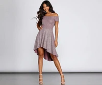 Total Twirl Glitter Skater Dress