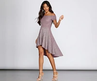 Total Twirl Glitter Skater Dress