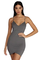 Star Gazing Glitter Mini Dress