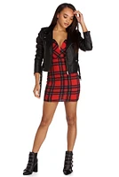 Pretty Plaid Mini Dress