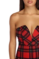 Pretty Plaid Mini Dress