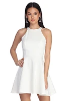 Babe A Backless Skater Dress