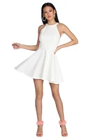 Babe A Backless Skater Dress