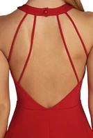 Babe A Backless Skater Dress