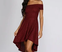 Total Twirl Glitter Skater Dress