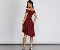 Total Twirl Glitter Skater Dress
