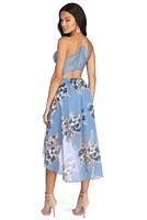 Chiffon Dreams Floral Skater Dress