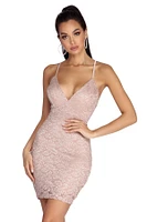 Glitter & Lace Bodycon Dress