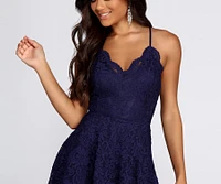Glide By Lace Skater Dress