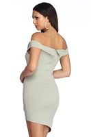 Sweetheart Asymmetrical Mini Dress