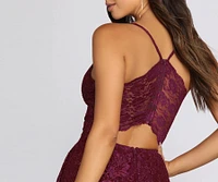 Glimmer And Shimmer Lace Skater Dress