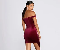 Stay Sweet Velvet Mini Dress
