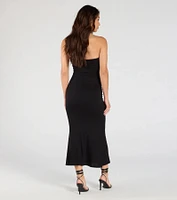 Effortless Days Strapless Bodycon Midi Dress
