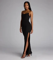All Eyes On You High Slit Maxi Dress