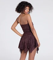 Going Out Strapless Lace Mini Dress
