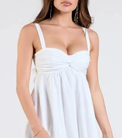 Sweet Memories Tie-Back Babydoll Mini Dress
