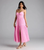 Breezy Fave High Slit Maxi Dress