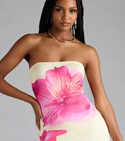 Gorgeous Vibe Floral Bodycon Mini Dress