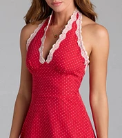 Sweet Summer Vibe Polka Dot Satin Mini Dress