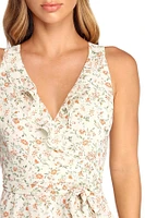 Ruffled Florals Sleeveless Dress