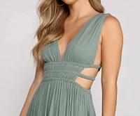 Lovely Linen Sleeveless Skater Dress