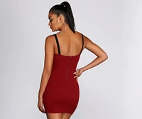 Modernist Mini Crepe Tank Dress