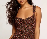 Blooming Floral Mini Dress