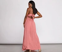 Breezy Babe Crochet Maxi Dress