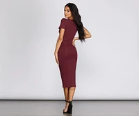 Casual Vibes Knit Midi Dress