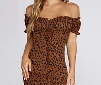 Chic And Spotted Mini Dress