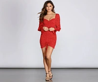 Floral Flair Smocked Mini Dress