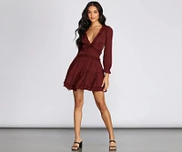 All Over Ruffled Skater Dress