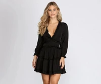 All Over Ruffled Skater Dress