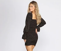 Floral Stunner Smocked Mini Dress
