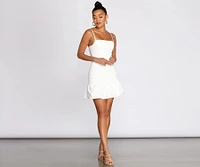 Main Girl Ruffled Mini Dress