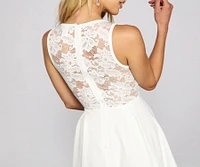 This Moment Floral Lace Skater Dress