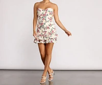 Floral Feels Ruffle Mini Dress