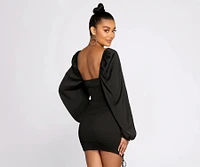Ready Or Not Ruched Mini Dress