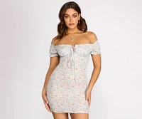 Sweet Florals Smocked Mini Dress