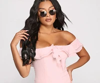 Romanced Ruffles A-Line Mini Dress