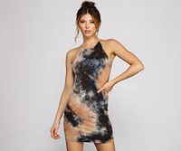 Retro Vibes Tie Dye Mini Dress