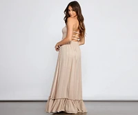 Go With The Flow Smocked Maxi Dress