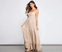Go With The Flow Smocked Maxi Dress