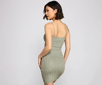 Drawn With Glam Ruched Mini Dress