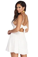 Babe Crochet Skater Dress