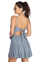 Babe Crochet Skater Dress
