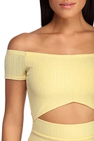 Such A Waist Off Shoulder Dress
