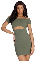 Such A Waist Off Shoulder Dress
