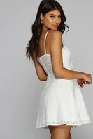 Effortlessly Pretty Eyelet Skater Dress